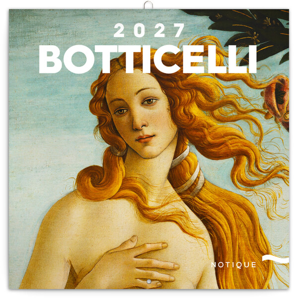 Notique Poznámkový Kalendář Sandro Botticelli 2027, 30 x 30 cm - Východní