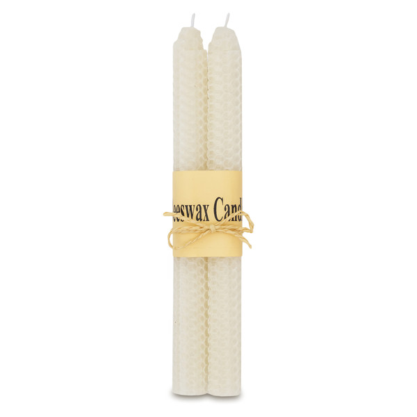 Biella set of 2 long beeswax candles