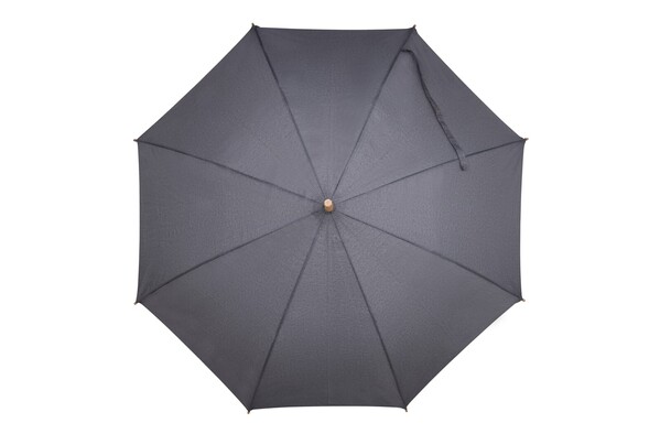 Stick umbrella 25” R-PET straight handle auto open - Grey