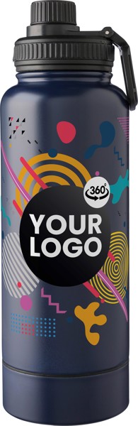 Garrafa em aço inoxidável Nathaniel - branco