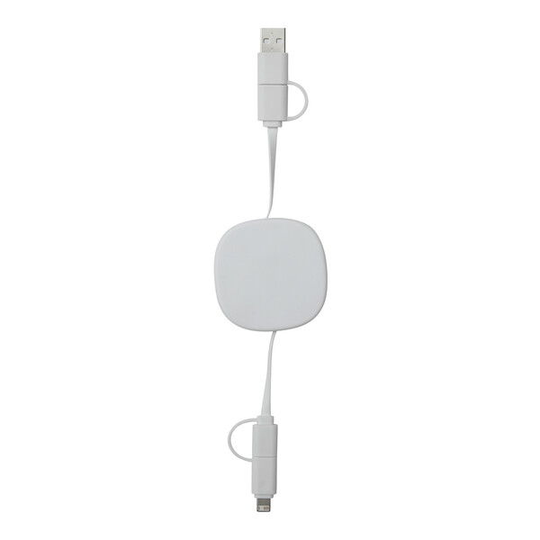 Charging And Data Transfer Cable Transfer Square - White
