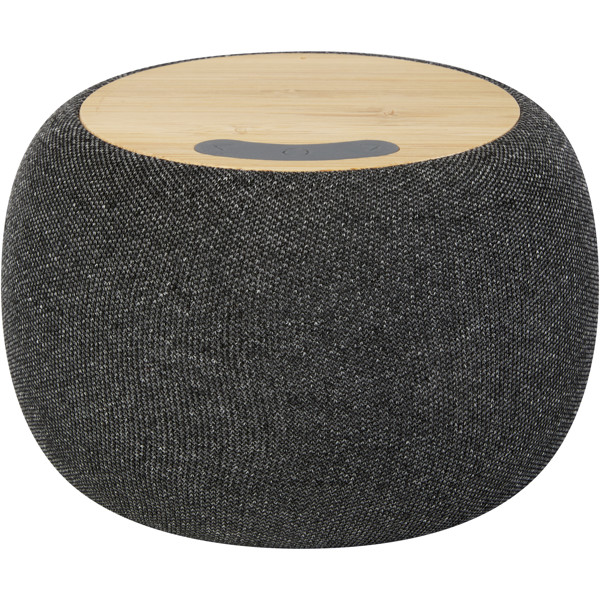 Haut-parleur Bluetooth® et tapis de charge sans fil Ecofiber en bamboo/RPET