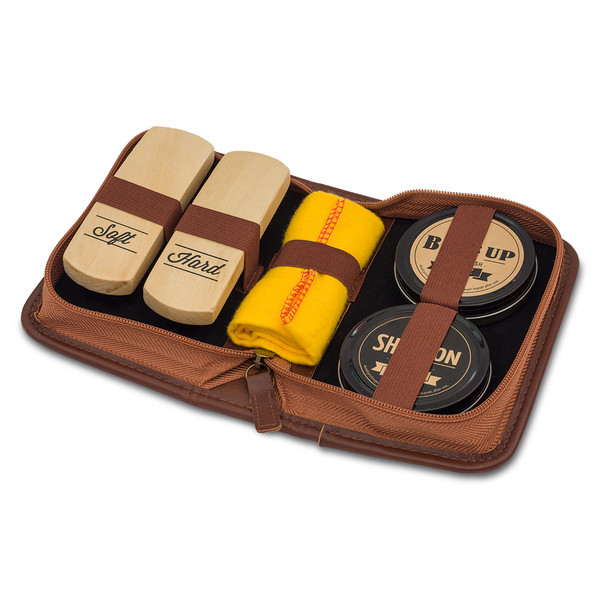 Derby shoe shine kit