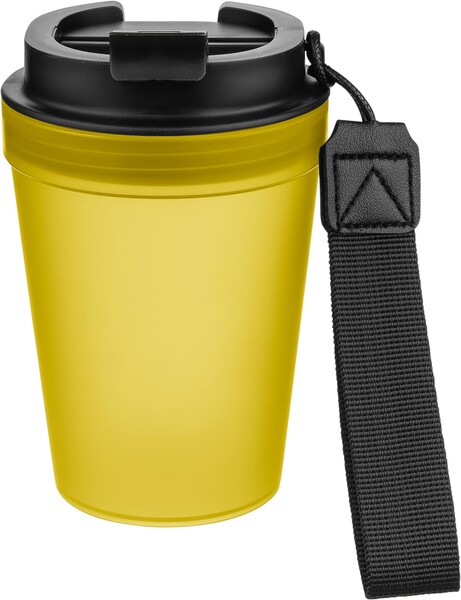 Travel drinking mug 350 ml Lush - yellow