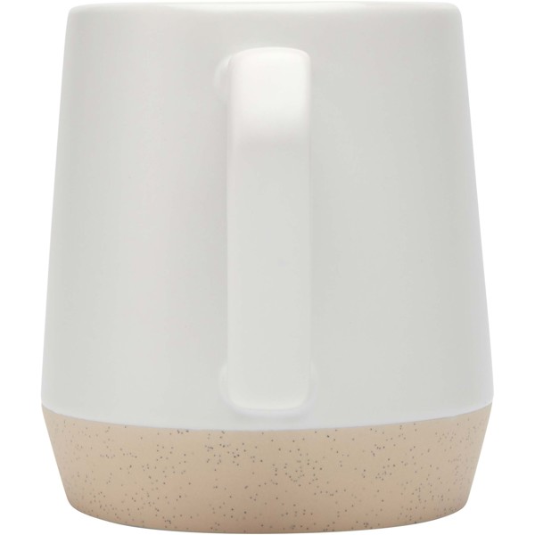 Dolce 300 ml ceramic mug with matt finish - White