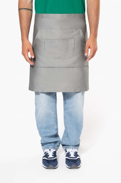 Polycotton Mid-Length Apron - White