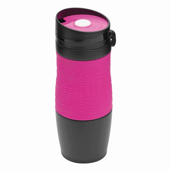 Isolierbecher Golden Dream - Magenta / Schwarz