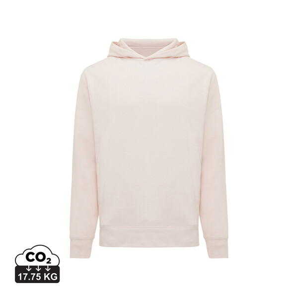 Mikina s kapucí a bočními kapsami Iqoniq Yengo z rec. bavlny - Cloud Pink / XL