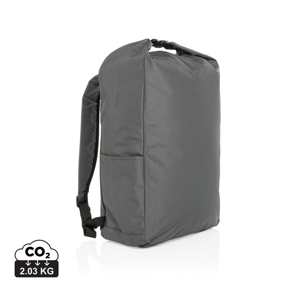 Základný rolltop batoh Impact z RPET AWARE™ - Antracitová