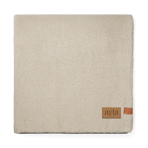 VINGA Maine GRS recycled double pile blanket - Brown