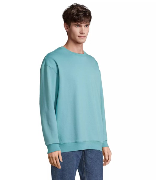 Sweatshirt Unisexo gola redonda - Azul-turquesa claro 