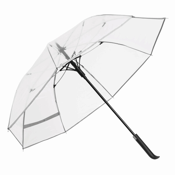 Automatic Windproof Stick Umbrella Vip - Transparent / White