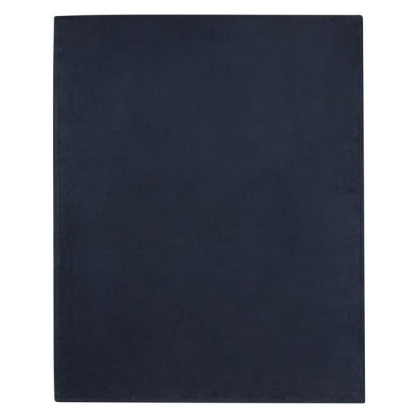 Couverture Lily en polaire molletonnée RPET certifiée GRS - Bleu foncé