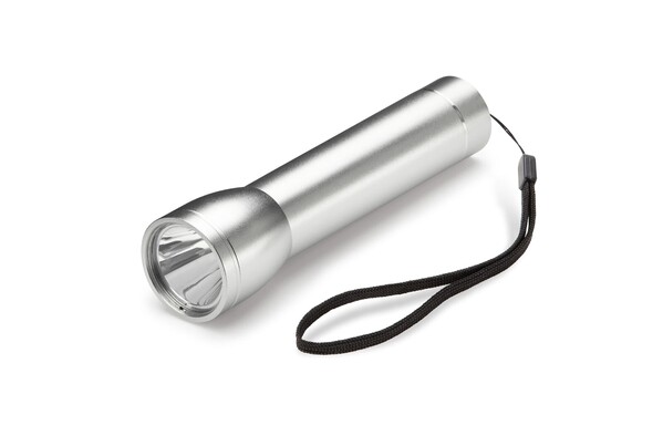 Taschenlampe mit Powerbank 2200mAh - Silber