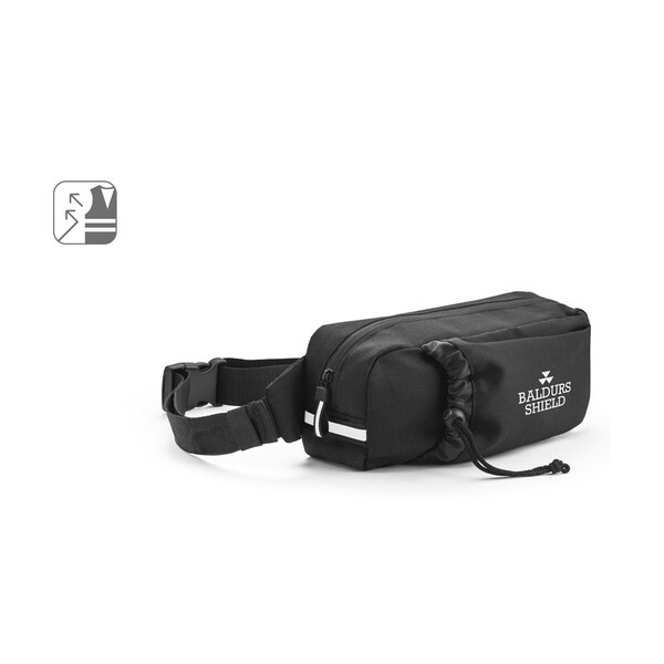 DELFOS POUCH. 300D recikliranog poliestera i 600D recikliranog poliestera ruksak s jednom naramenicom, s podstavom od 210D recikliranog poliestera