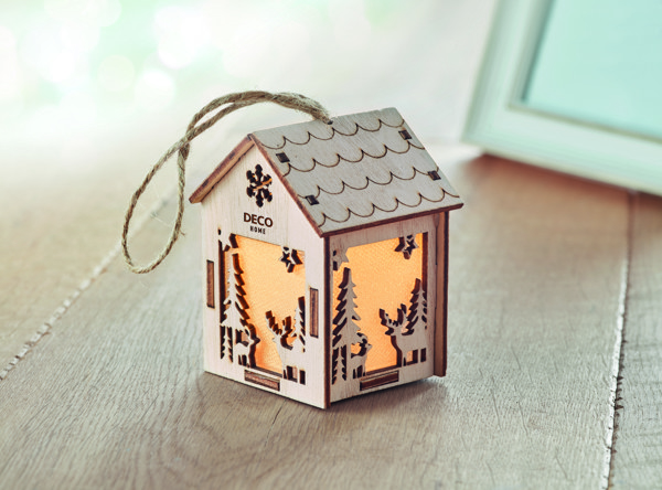 MDF house with light Ponia