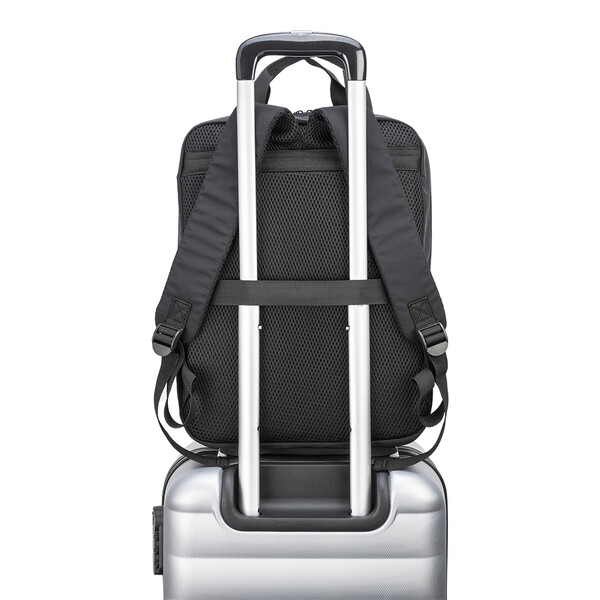 15 Inch Laptop Backpack Made Of 70 Percent Polyester And 30 Percent Nylon 280D - Black