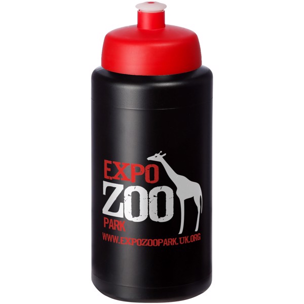 Bouteille de sport Baseline® Plus 500ml couvercle sport - Noir / Rouge