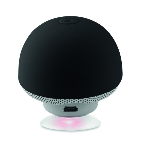Speaker wireless con ventosa Mushroom - Nero