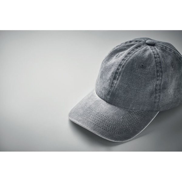 Casquette baseball à 6 pans Beau - Gris