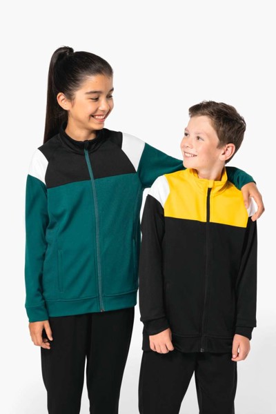 Kids Zipped Tracksuit Jacket - Dark Royal Blue / Navy / 12/14