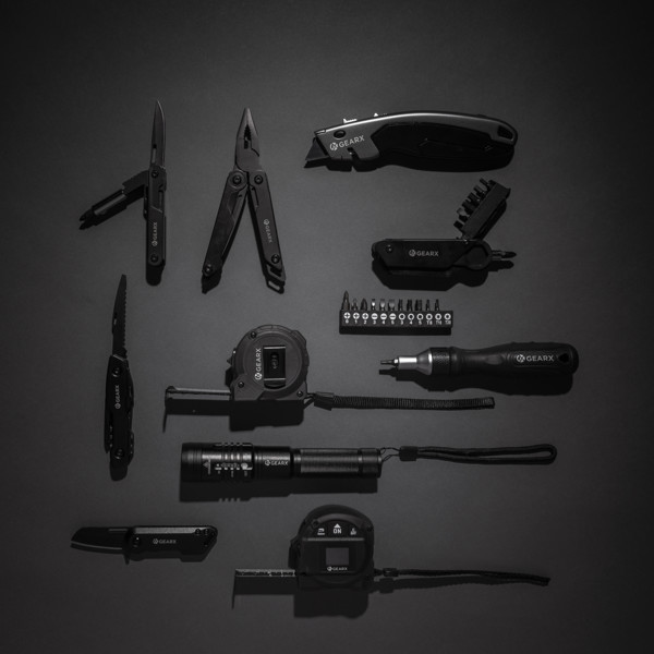 Gear X målebånd 5M, med 30M laser, sort
