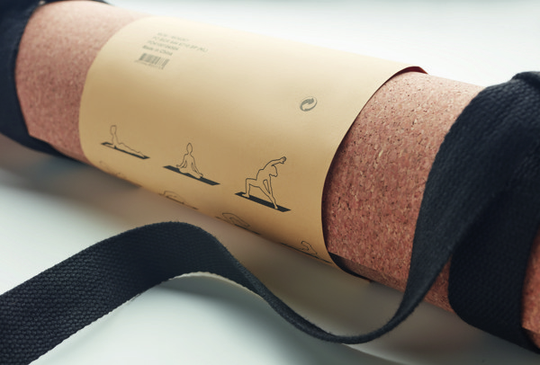 Cork yoga mat Savasana