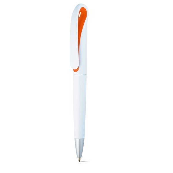TOUCAN. Ball pen with clip - Orange