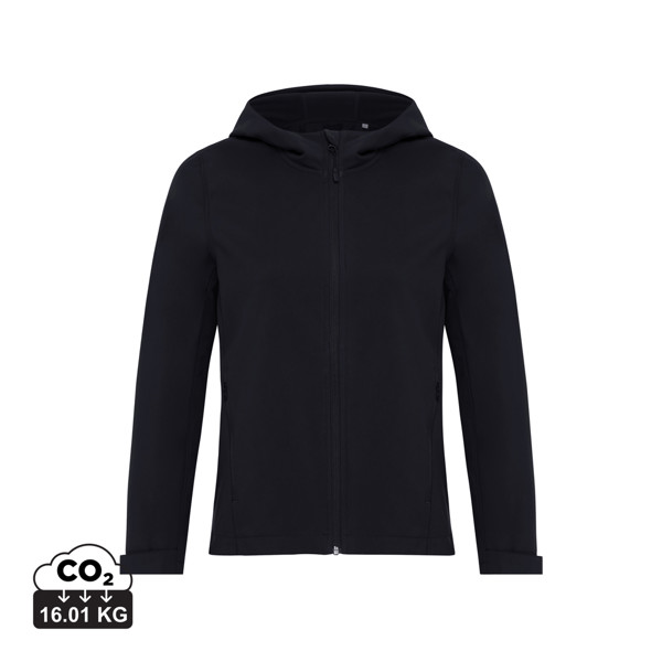 Iqoniq Makalu Damen Softshelljacke aus recyceltem Polyester - Schwarz / XL