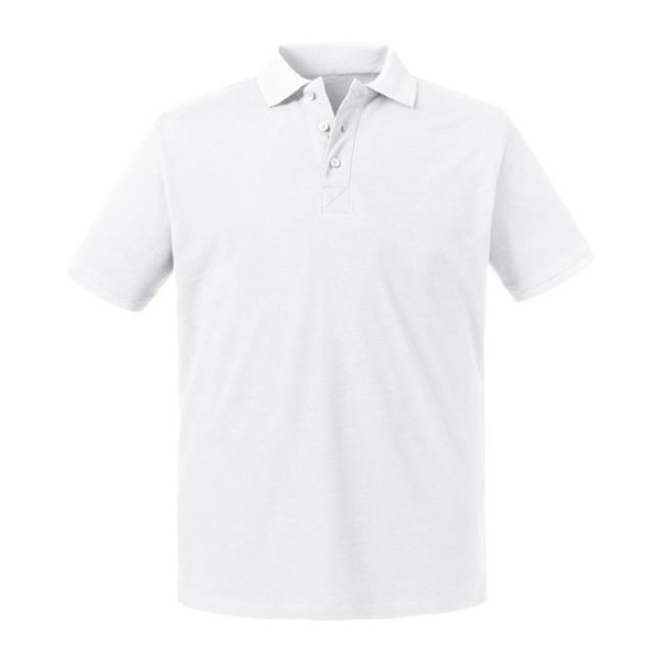 Men's Pure Organic Polo - White / L