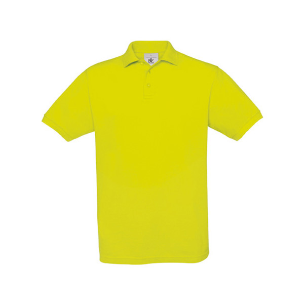 Polo B&C Safran 180G - 100% Algodão (Investindo Em Better Cotton) - Pixel Lime / XL