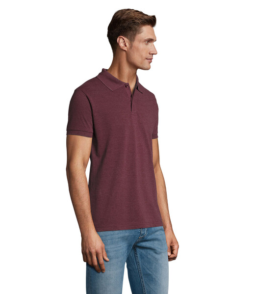 Polo PERFECT MEN 180g - Heather OxbloodXXL