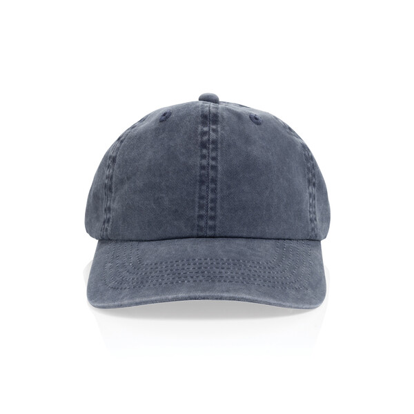 Casquette à 6 panneaux en coton sergé délavée BEAU AWARE™ - Bleu Marine