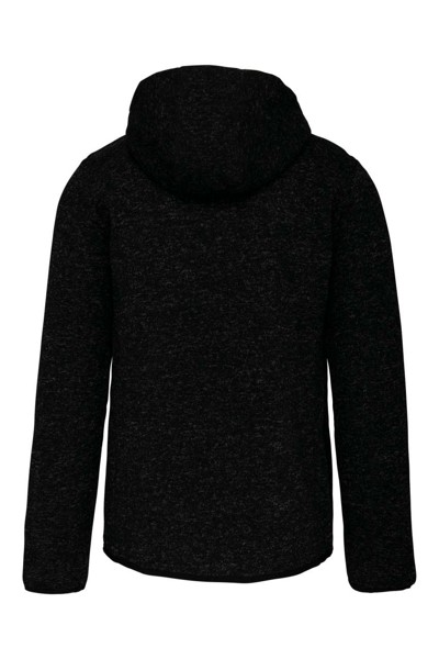 Men's Heather Hooded Jacket - Dark Grey Melange / 4XL