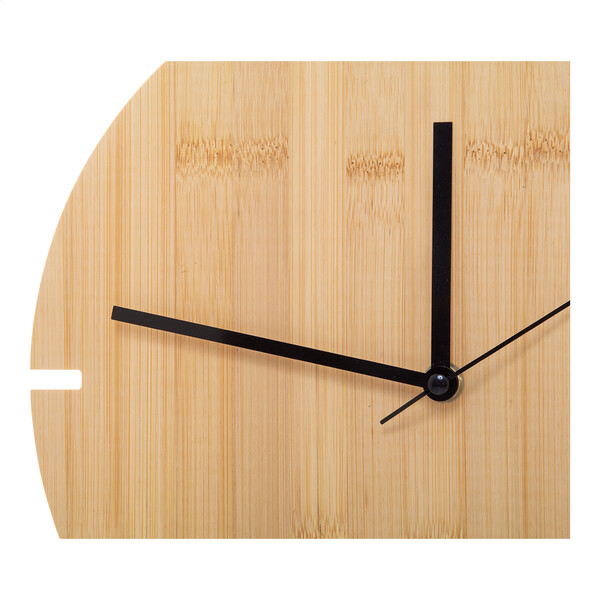 Horloge murale en bambou Tokei