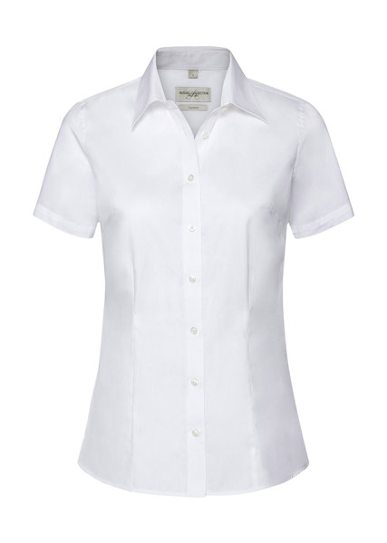 Ladies' Tailored Coolmax® Shirt - White / 4XL
