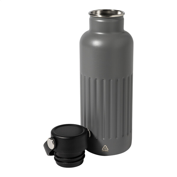 Bouteille isotherme Streaky Go - Gris Foncé