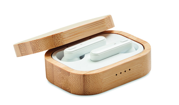 Slušalke Jazz Bamboo TWS, 3 ure predvajanja, 30 mAh
