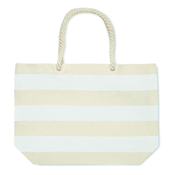 Borsa mare in cotone 220 gr/m² Heaven Stripe - Bianco