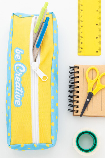 Custom Rpet Pen Case Bloppy - White