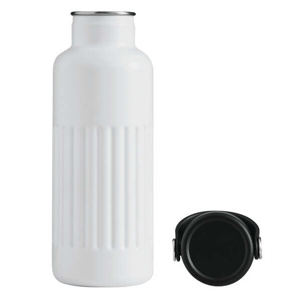 Vacuum Drinking Bottle Wave Trail - White