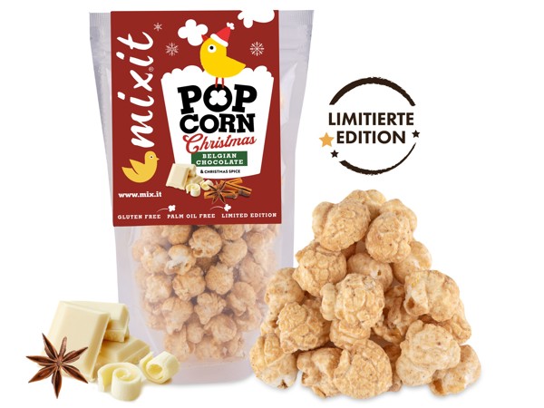 Mixit popcorn – Biela čokoláda a perníkové korenie, 60g