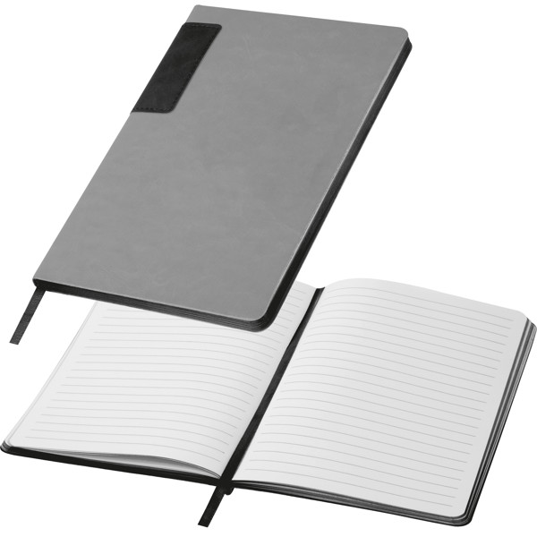 Notebook with coloured edges EVAN - Black