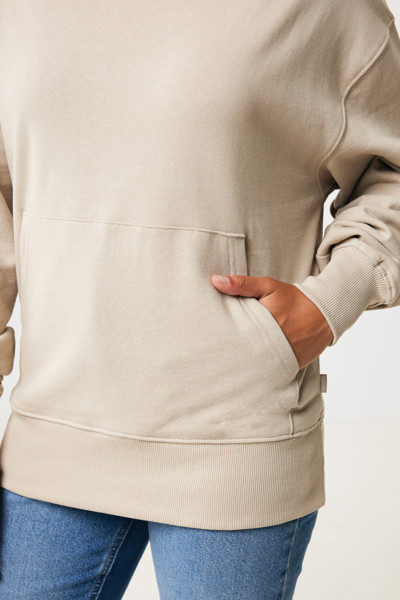 Sweat à capuche en coton recyclé Iqoniq Yoho - Desert / XXL