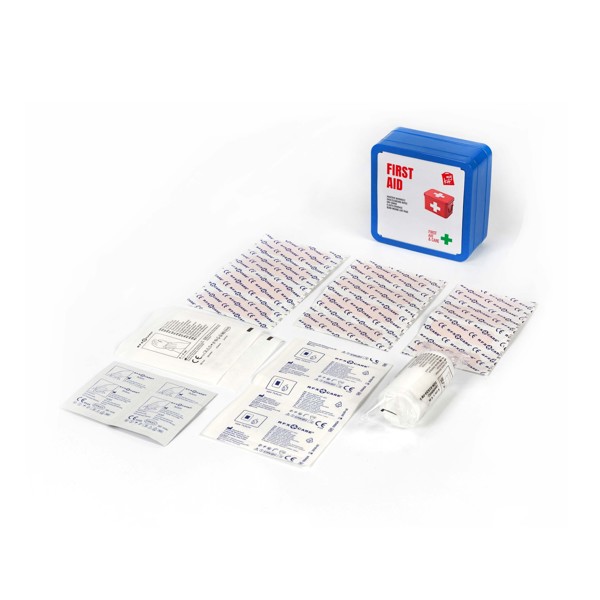 Kit de premiers secours Mykit en métal - Bleu