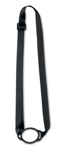 Šnúrka na krk s držiakom na 6 cm pohár Lancup - Čierna