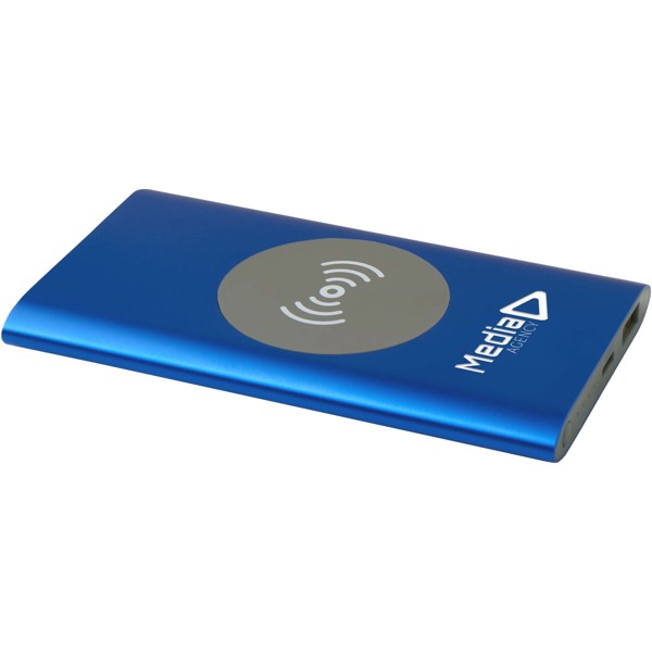 Batterie de secours sans fil en aluminium recyclé Juice type-C de 4 000 mAh - Bleu royal