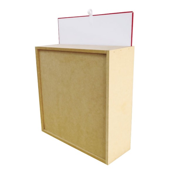 Wooden Box For 3 Customizable Wine Bottles