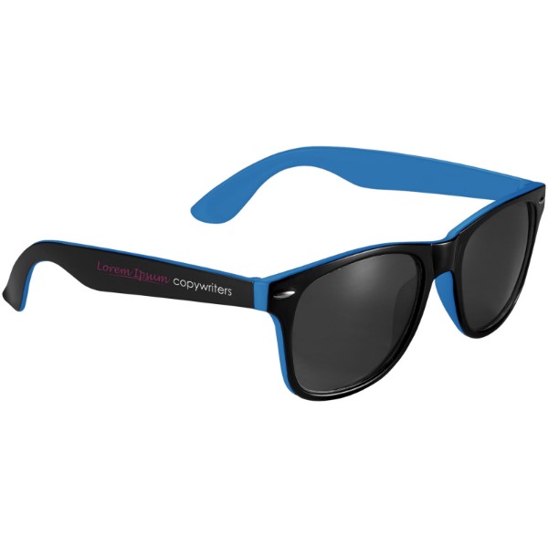 Lunettes de soleil bicolores Sun Ray - Bleu process / Noir
