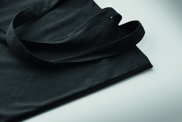 Kordurojna torba za kupovinu Cordy B - Crna